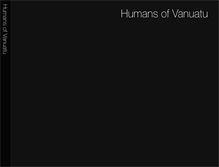 Tablet Screenshot of humansofvanuatu.com